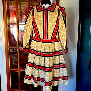 Retro below knee dress